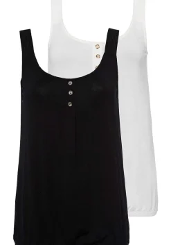 LASCANA Multi Pack Tops-2 Pk Braided Strap Tank Tops