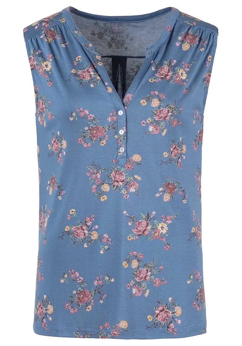 LASCANA Multi Pack Tops-2 Pk Button Detail Tank Tops