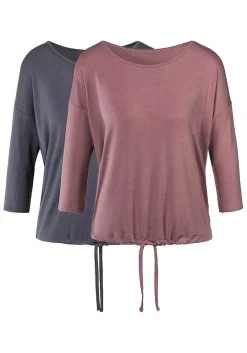 LASCANA Multi Pack Tops-2 Pk Drawstring Waistband Tops