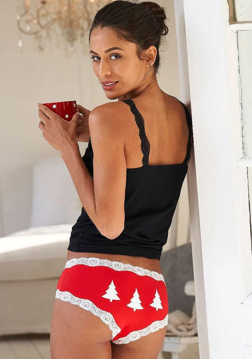 LASCANA Panty Packs-3 Pk Holiday Print Hipsters