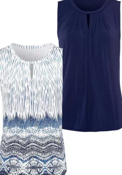 LASCANA Multi Pack Tops-2 Pk Keyhole Detail Tops