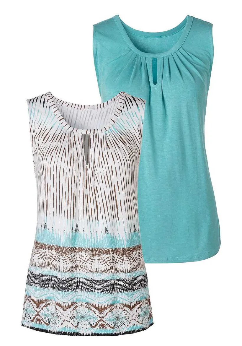 LASCANA Multi Pack Tops-2 Pk Keyhole Detail Tops