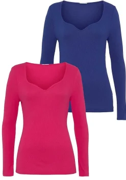 LASCANA Multi Pack Tops-2 Pk Long Sleeve Tops
