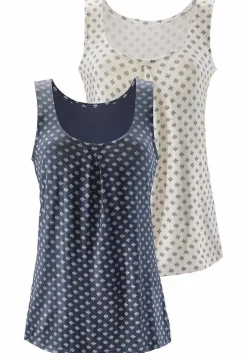 LASCANA Multi Pack Tops-2 Pk Pattern Tank Tops