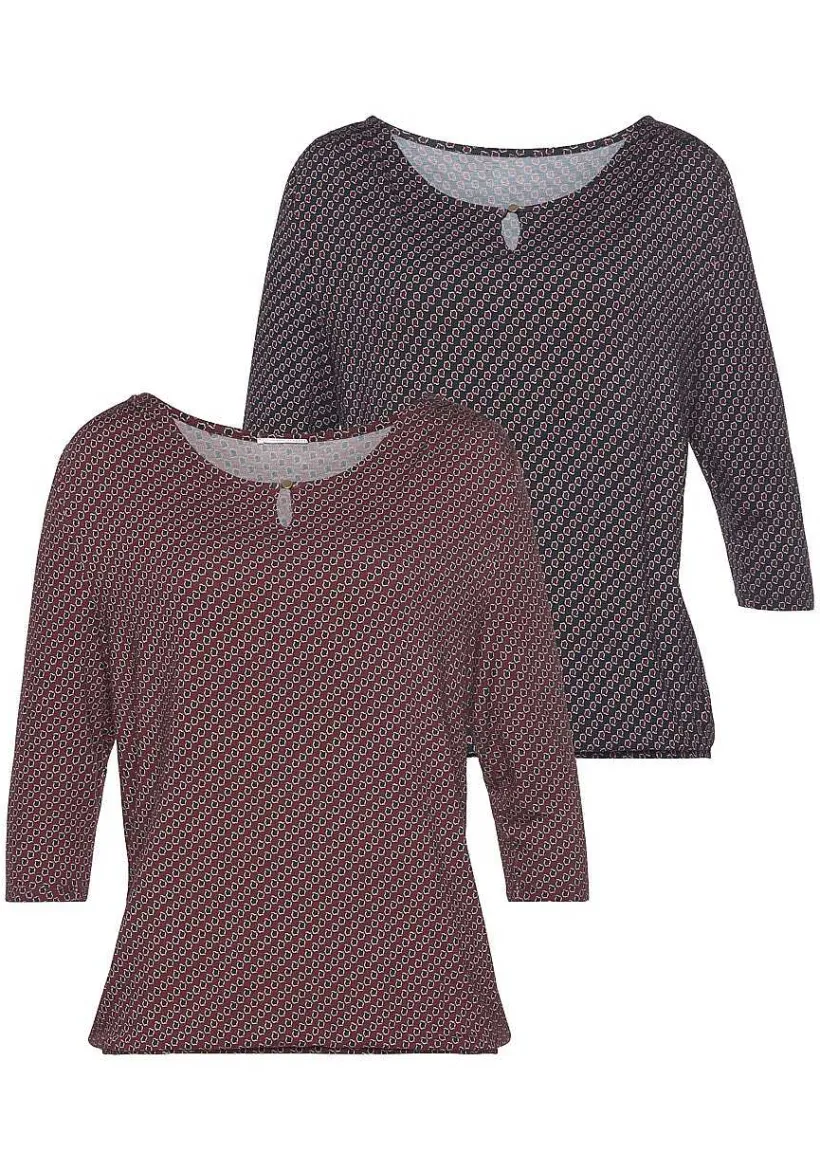 LASCANA Multi Pack Tops-2 Pk Printed Tops
