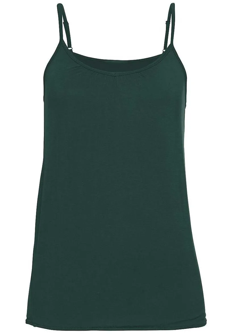 LASCANA Multi Pack Tops-2 Pk Ruched Tank Tops