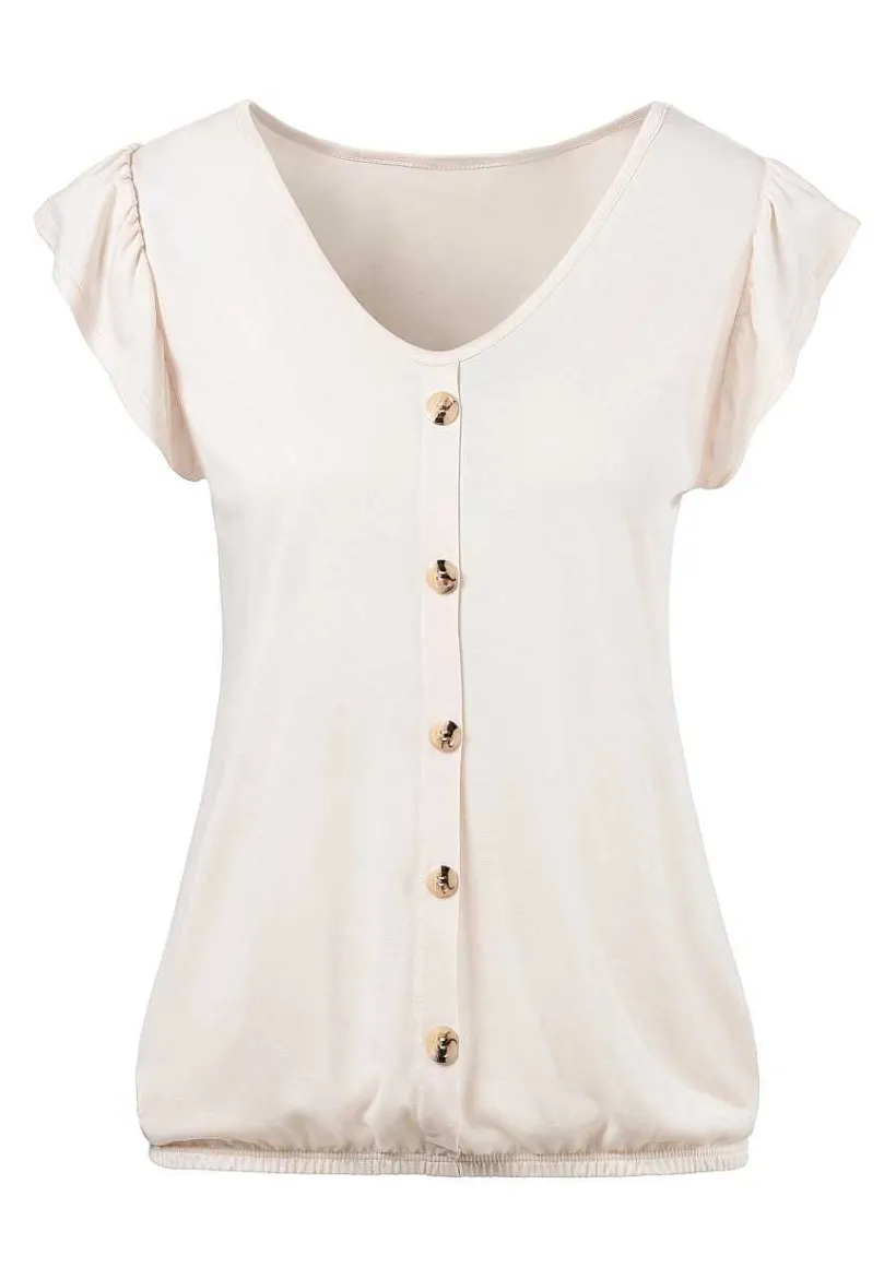 LASCANA Multi Pack Tops-2 Pk Ruffle Sleeve Tops