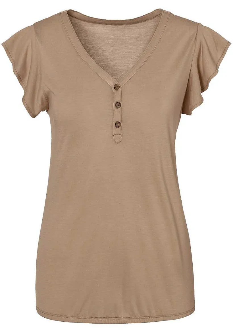 LASCANA Multi Pack Tops-2 Pk Ruffle Sleeve Tops