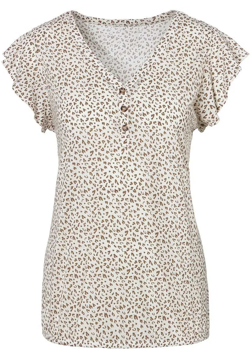 LASCANA Multi Pack Tops-2 Pk Ruffle Sleeve Tops