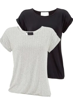 LASCANA Multi Pack Tops-2 Pk Short Sleeve Tops