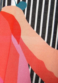 LASCANA Short Sleeve Tops-Allover Mix Print Top