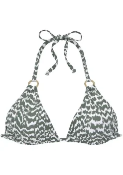 LASCANA Triangle-Animal Print Triangle Bikini Top