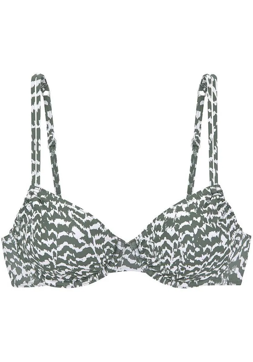 LASCANA Underwire-Animal Print Underwire Bikini Top