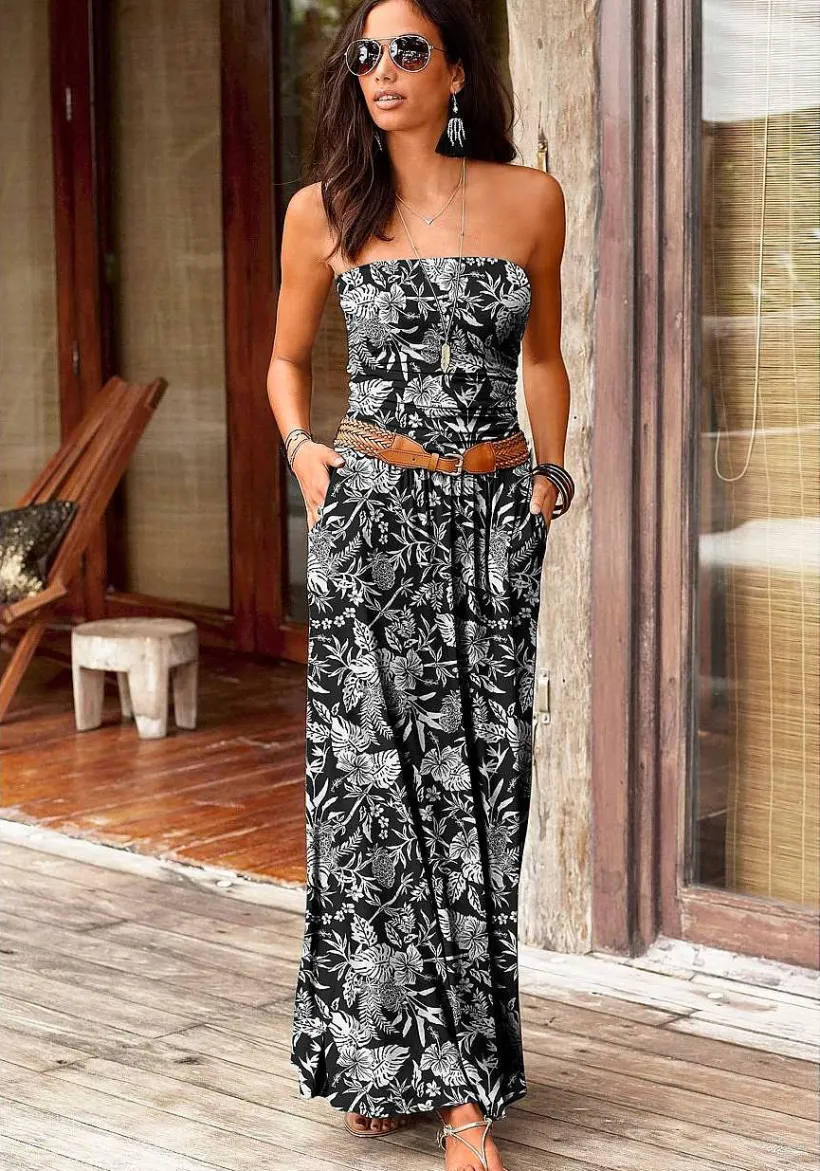 LASCANA Maxi Dresses-Bandeau Maxi Dress