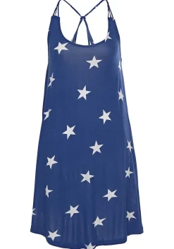 LASCANA Short Dresses-Beaded Strap Print Dress