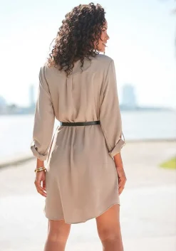 LASCANA Fall Dresses-Belted Blouse Dress
