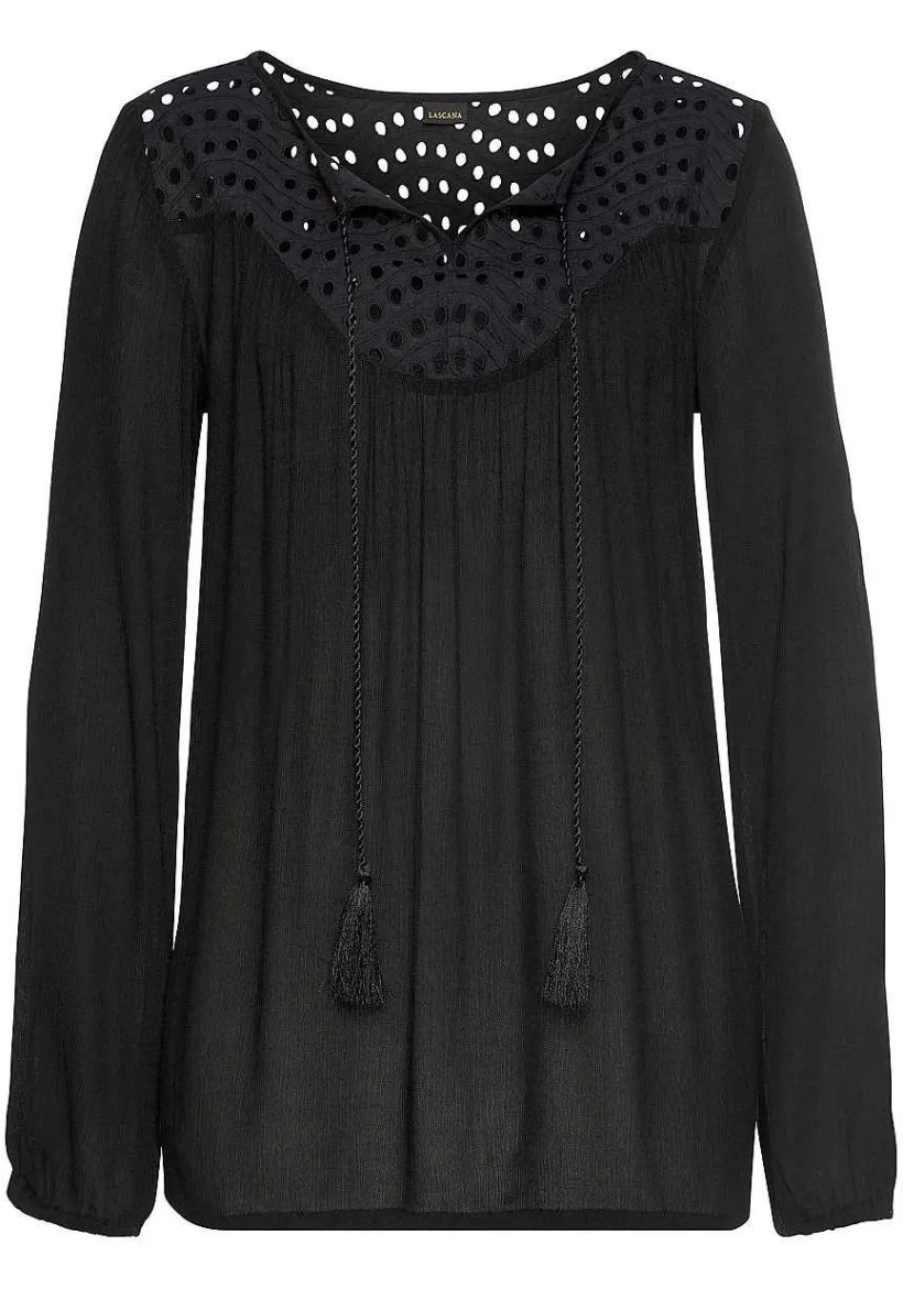 LASCANA Blouses-Boho Eyelet Blouse