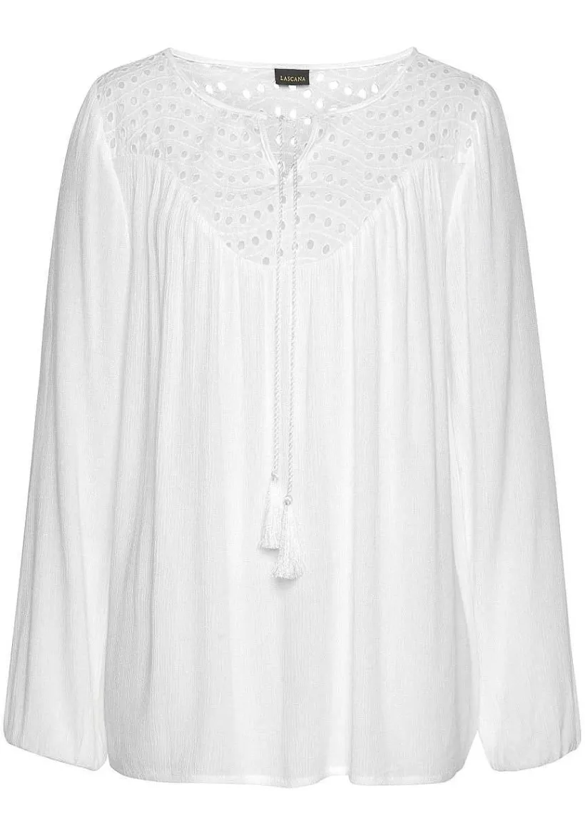LASCANA Blouses-Boho Eyelet Blouse