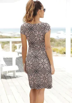 LASCANA Fall Dresses-Boho Print V-Neck Dress