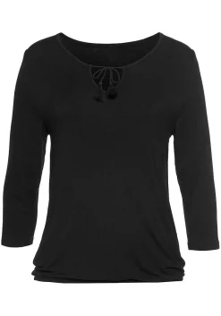 LASCANA Blouses-Boho Tie Neck Blouse