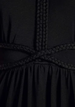 LASCANA Short Dresses-Braided V-Neck Dress