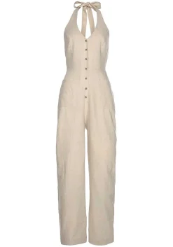 LASCANA Jumpsuits-Button Down Halterneck Jumpsuit