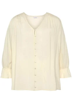 LASCANA Blouses-Button Down V-Neck Blouse
