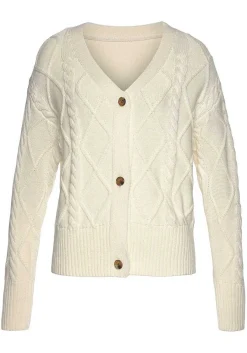 LASCANA Cardigans-Cable Knit Cardigan