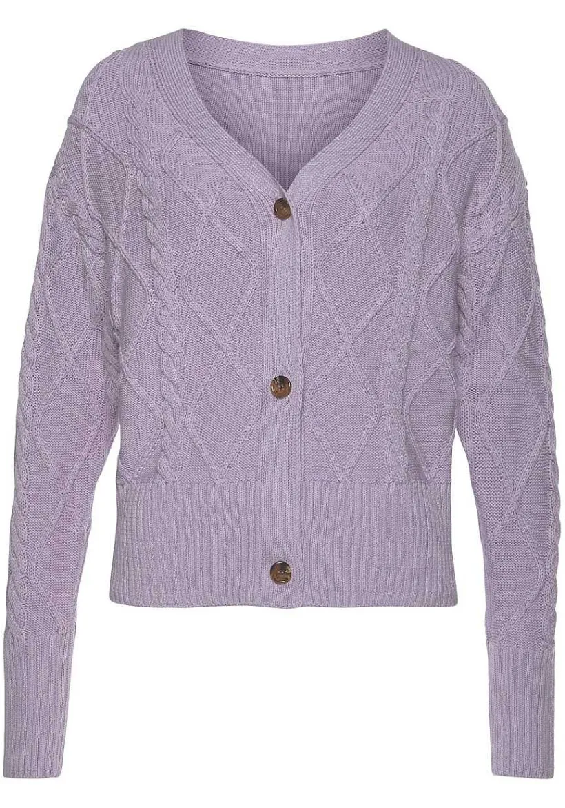 LASCANA Cardigans-Cable Knit Cardigan