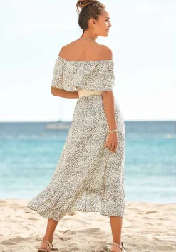 LASCANA Fall Dresses-Carmen Neckline Midi Dress