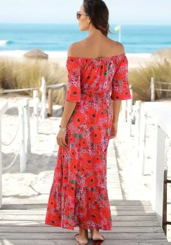LASCANA Maxi Dresses-Carmen Style Print Maxi Dress