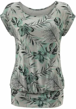 LASCANA Short Sleeve Tops-Casual Waist Band Top