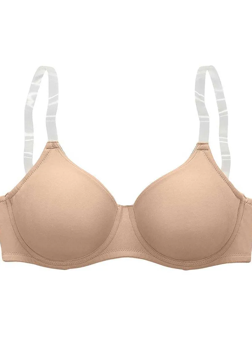 LASCANA D+ Bras-Clear Strap Underwire T-Shirt Bra