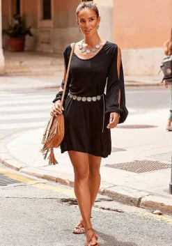 LASCANA Short Dresses-Cold Shoulder Dress