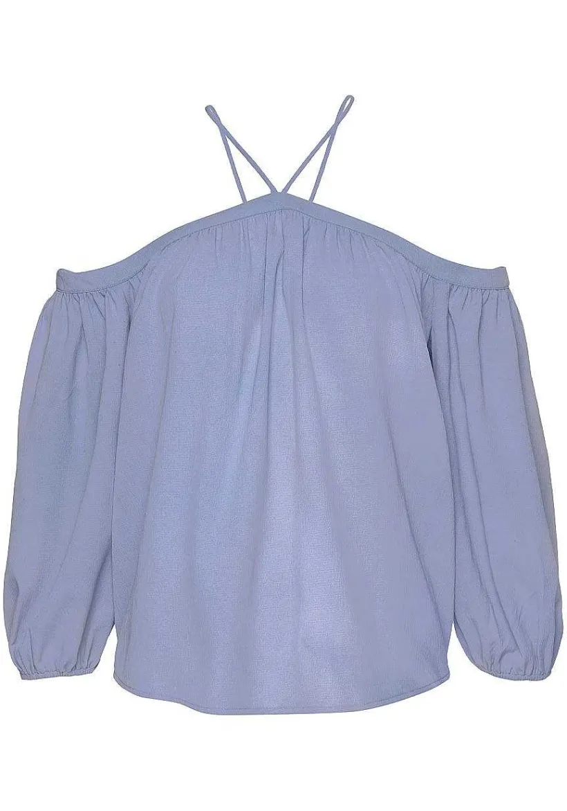 LASCANA Blouses-Cold Shoulder Halter Neck Blouse
