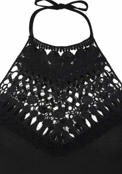 LASCANA Short Dresses-Crochet Halter Dress