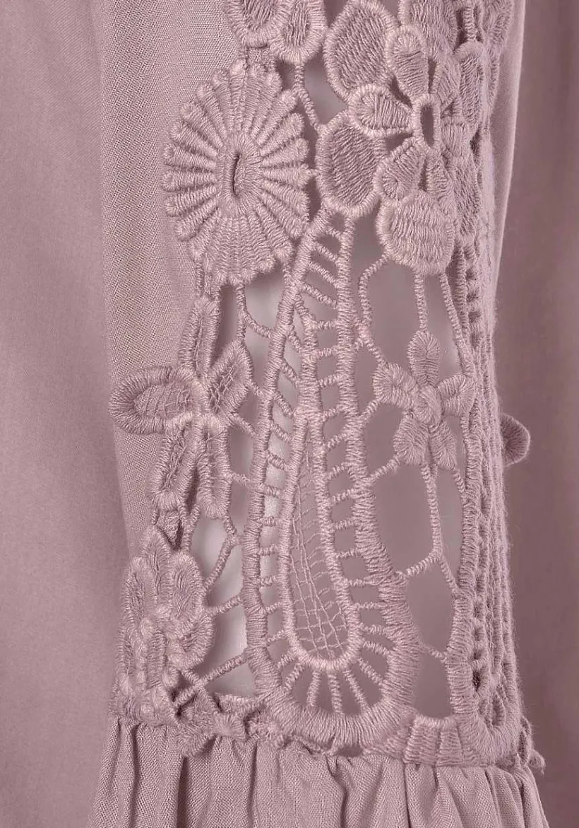 LASCANA Blouses-Crochet Sleeve Blouse