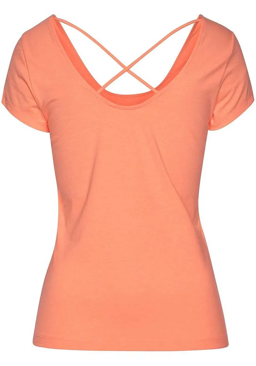 LASCANA Short Sleeve Tops-Crossback Top