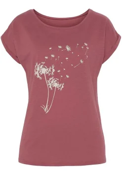 LASCANA Short Sleeve Tops-Dandelion Print Top