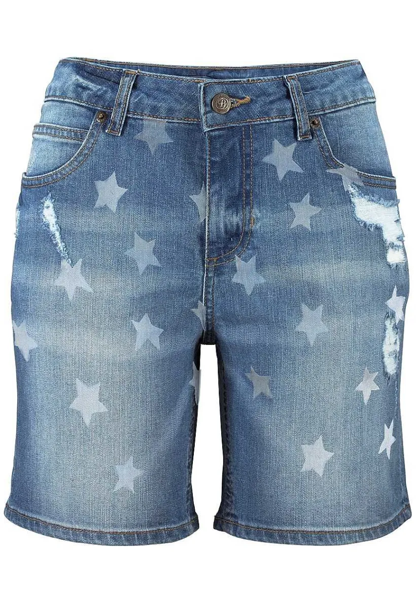 LASCANA Shorts-Distressed Jean Shorts