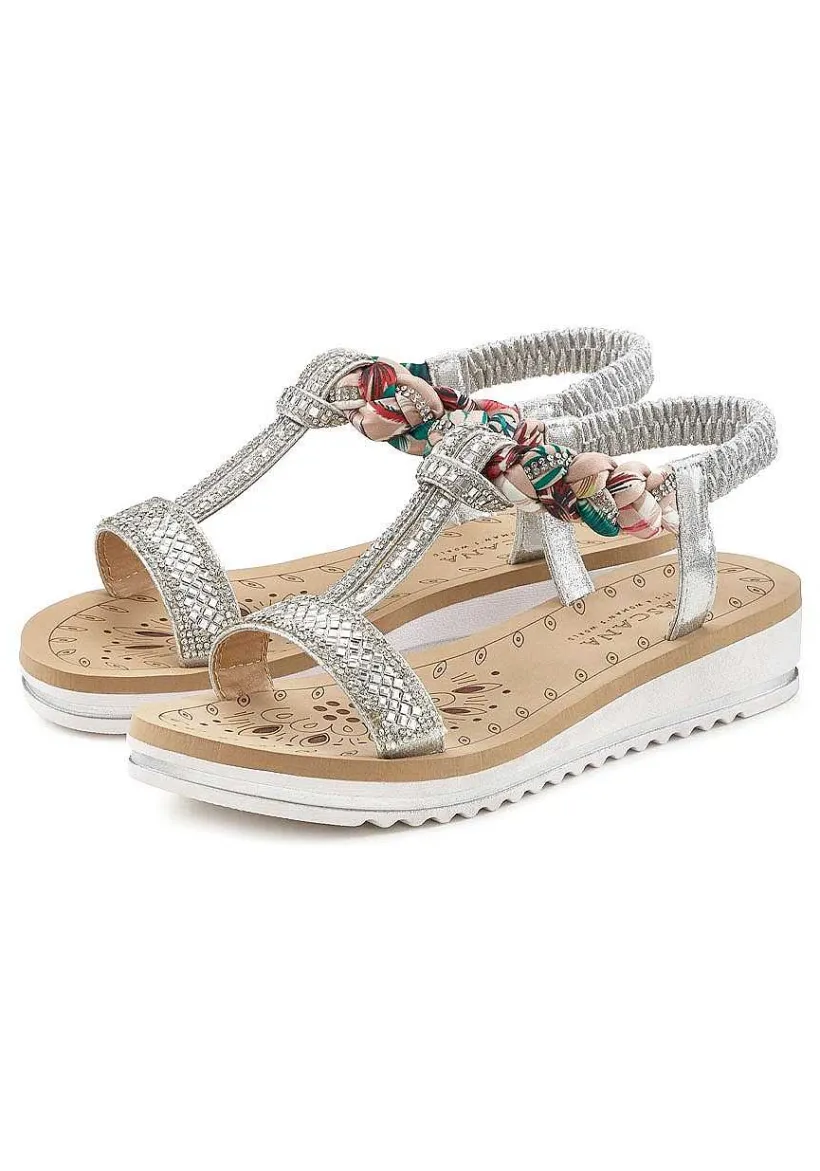 LASCANA Heels & Wedges-Elastic Strap Wedge Sandals