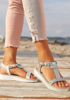 LASCANA Heels & Wedges-Elastic Strap Wedge Sandals
