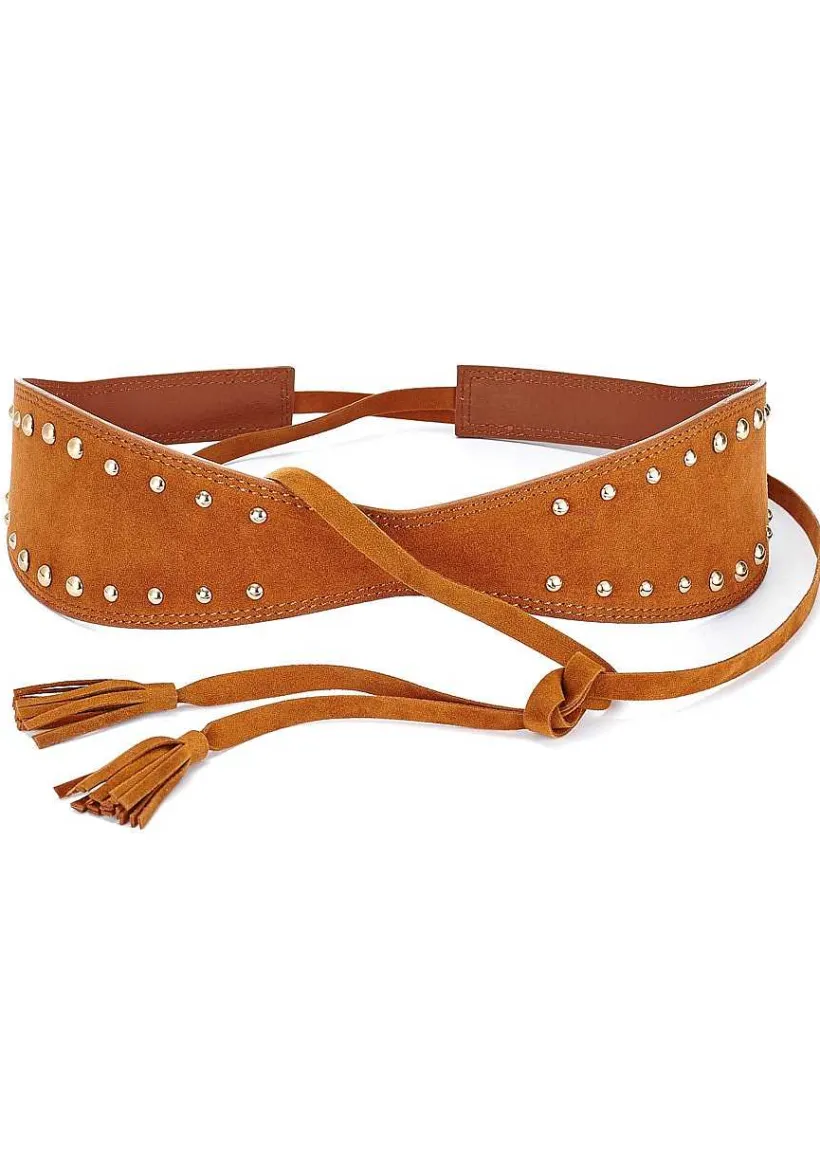 LASCANA Belts-Embellished Faux Suede Waist Belt