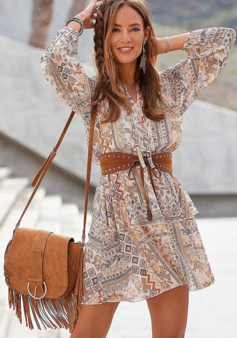 LASCANA Belts-Embellished Faux Suede Waist Belt