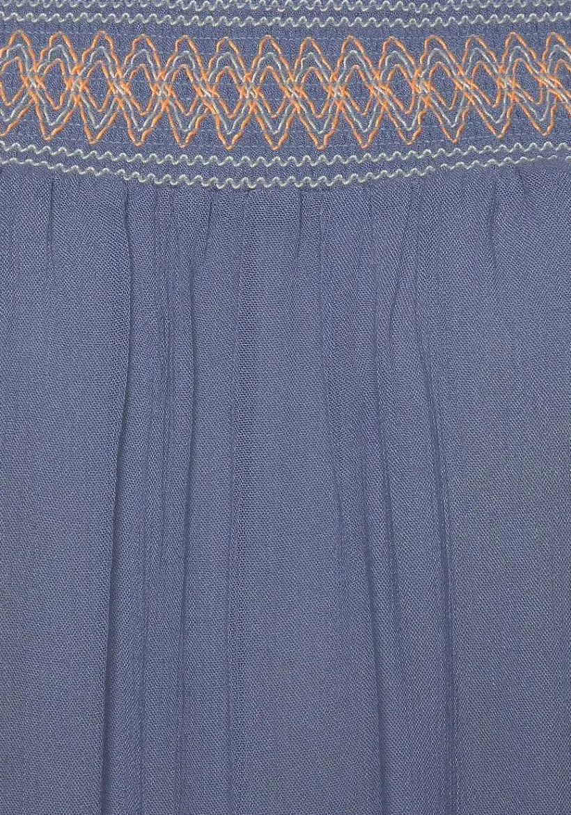 LASCANA Sundresses-Embroidered Cold Shoulder Dress