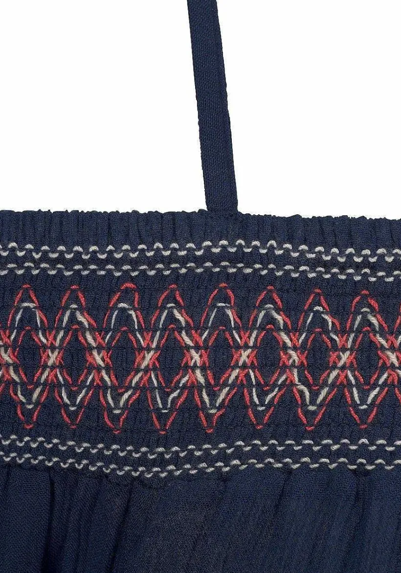 LASCANA Sundresses-Embroidered Cold Shoulder Dress