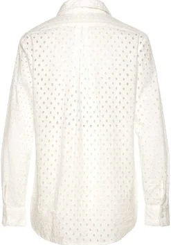 LASCANA Blouses-Eyelet Button Down Blouse