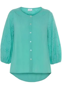 LASCANA Blouses-Eyelet Sleeve Blouse