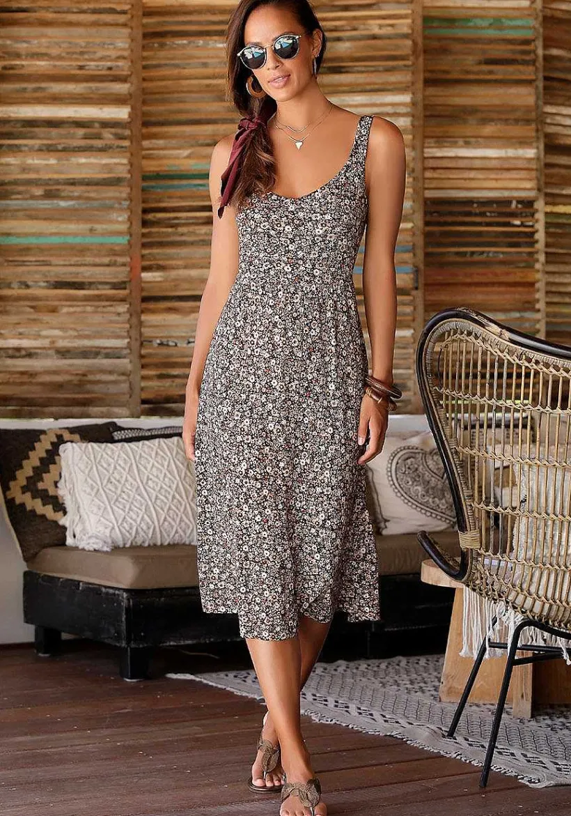 LASCANA Fall Dresses-Floral Bow Detail Dress