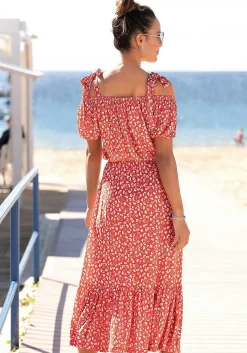 LASCANA Fall Dresses-Floral Pattern Midi Dress